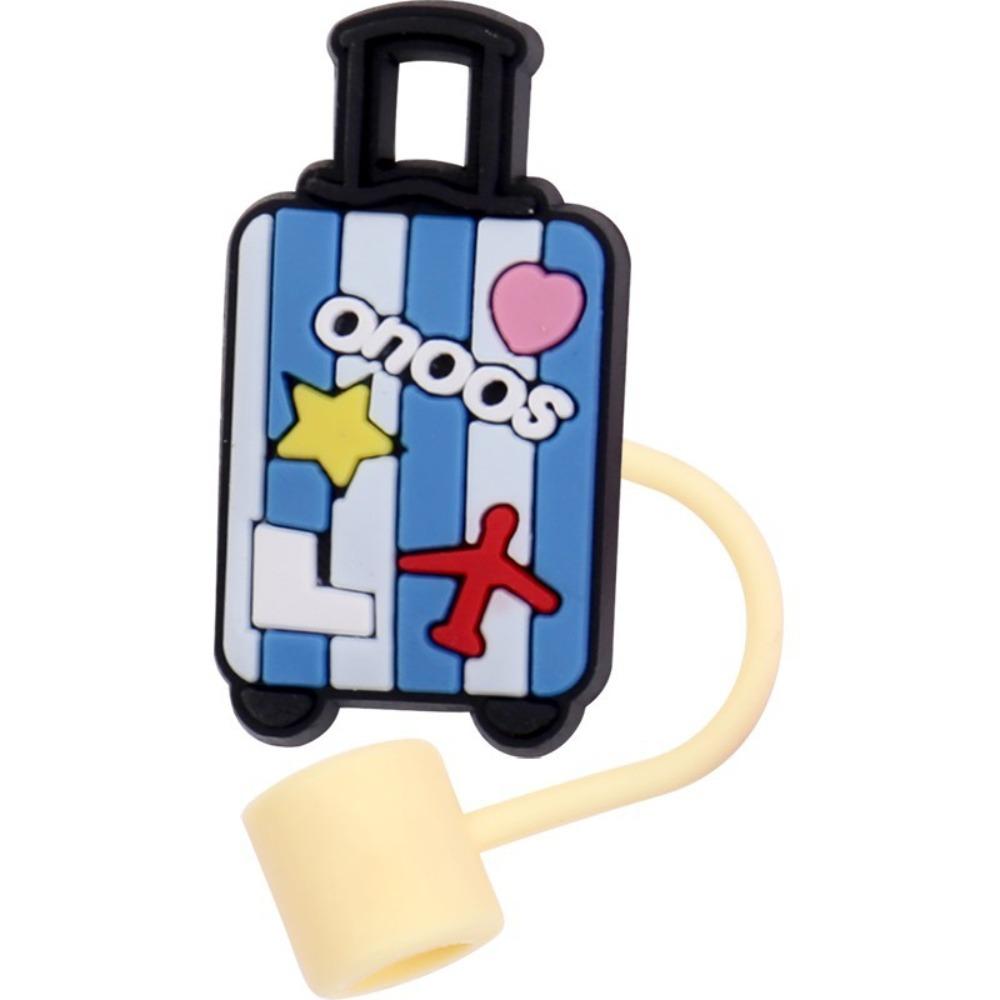 

Симпатичная силиконовая соломенная пробка, мультяшная пылезащитная крышка, пробка для соломинки для питья, вечерние крышки 3