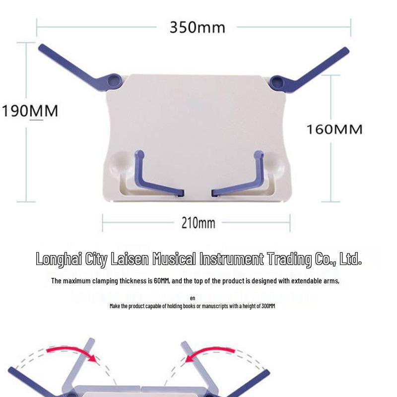 Tragbares Faltbares Notenstativ für Roll-Up E-Pianos und Keyboard-Noten