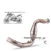 Modified Stainless Steel Exhaust Front Pipe for BMW G310 Motorcycle
