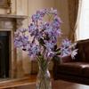 Artificial Flower 25" Fake Flower Bouquet 3 Stem Faux Floral Branch for Home Wedding Party Centerpiece Dining Table Vase Decor