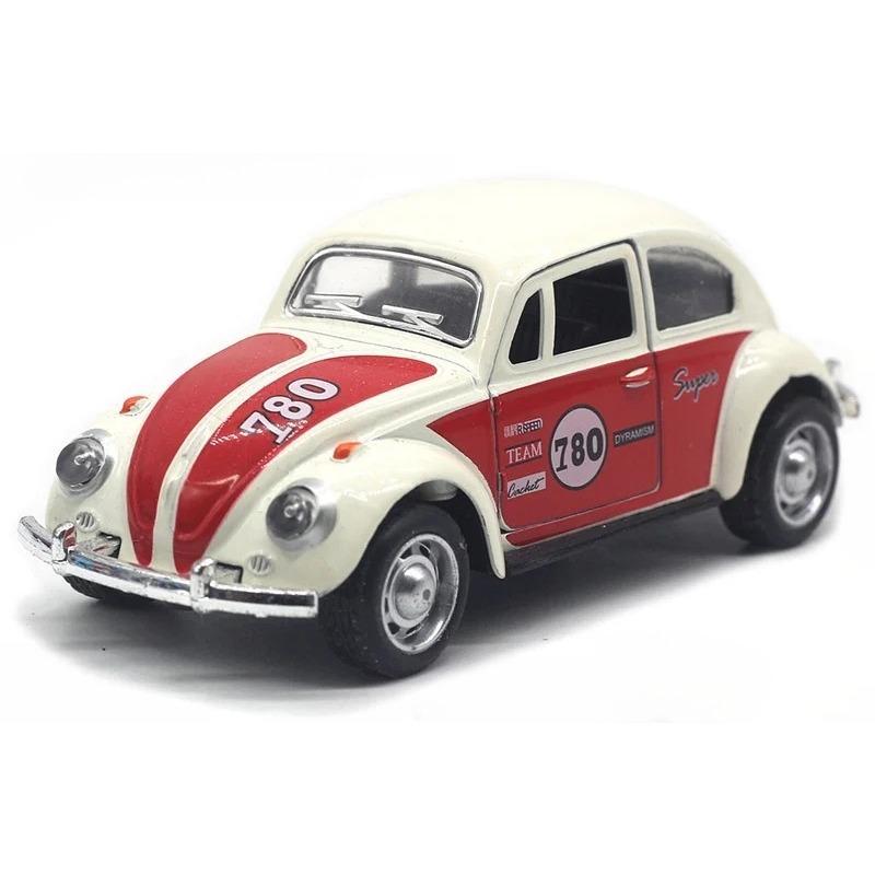 1/32 Scale Alloy Car Model Beetle Painted Racing Car Classical Car Model Rebound Door Opening Car Model For Children's Gifts