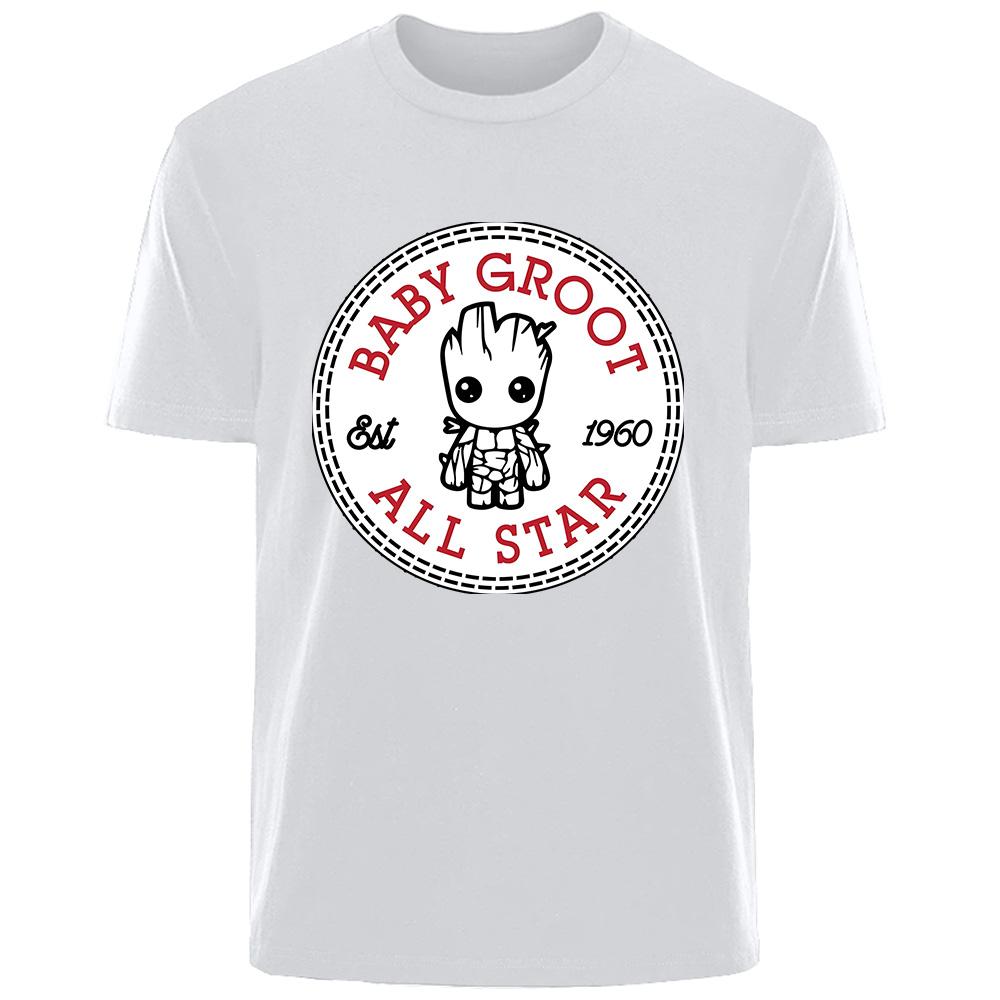 

Little Tree Man Groot Marvel Avengers Alliance Summer TShirt FashionShortSleeved TShirt Suitable for bothMen andWomen 4XL