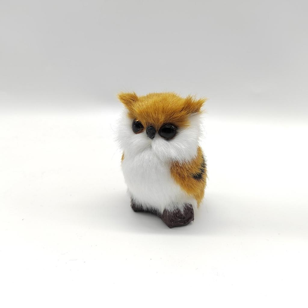 Realistic Animal Owl Plush Toy Figurine