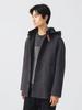 Beams Heart Price Drop on Hooded Stand Collar Size 42190009413 [New 12/25] Men's Coat, CHARCOAL.G, S,