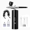 Airbrush Nail with Compressor Portable Airbrush for Nails Art Painting Crafts Rechargeable Handheld Air Brush with Compressor