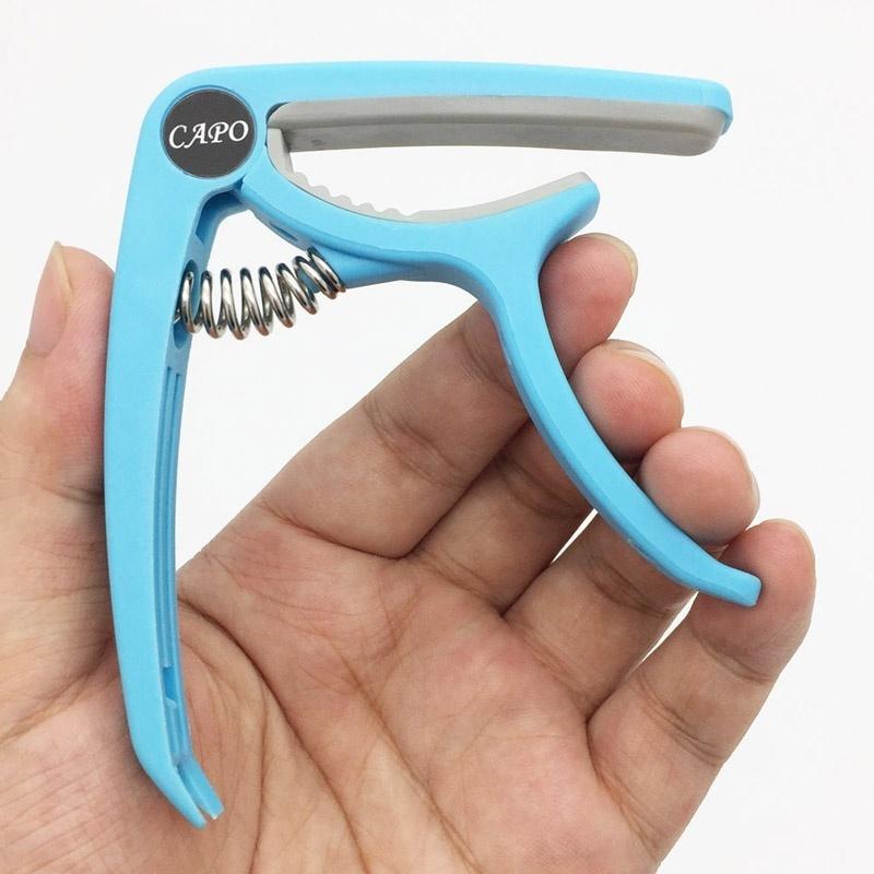 Capo de Guitarra de Plástico para Guitarra Acústica Clásica Eléctrica de 6 Cuerdas Abrazadera de Afinación Accesorios para Instrumentos Musicales Capo de Guitarra