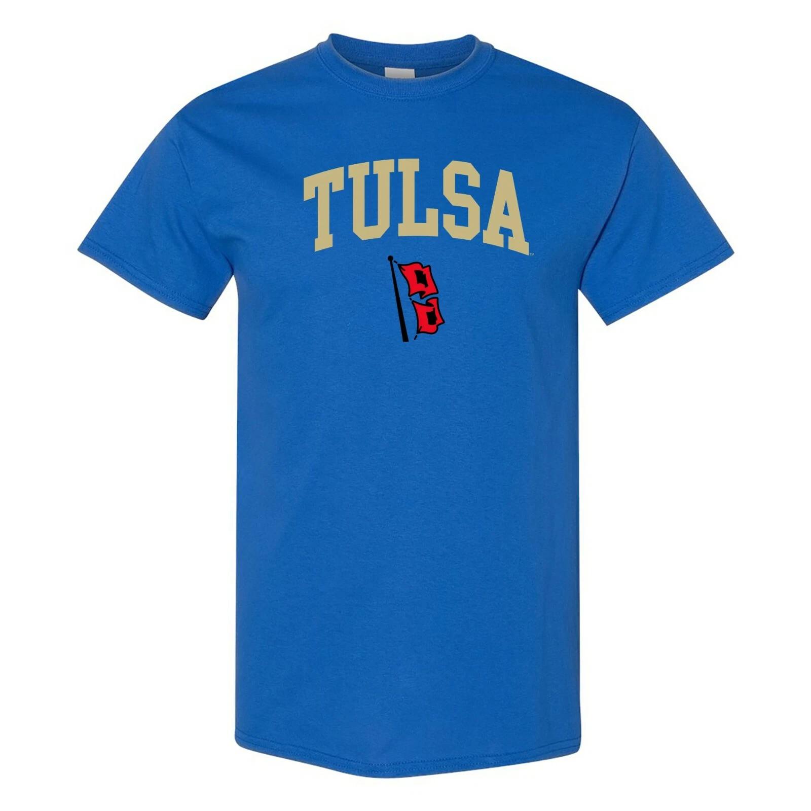 Tulsa Golden Hurricane Arch Logo Short Sleeve Tee - Royal 4XL