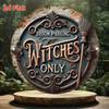 Witch Parking Metal Tin Sign Halloween Wall Decor Vintage Home Bar Cafe
