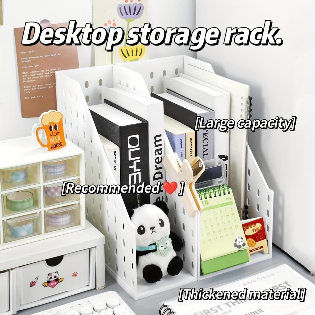 Hot-Selling Detachable Pegboard Multi-Functional Desktop Storage Rack, Magazine File Holder & Kitchen Organizer for Home Use