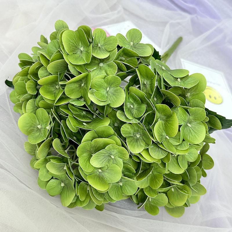 Elegant Hydrangea Artificial Flower Set With Silk Fabric For Home Decor And Wedding Arrangements