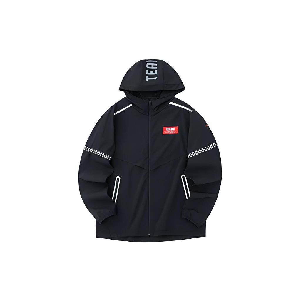 ANTA Jackets Men's Black Hooded Moderate Other 152137616-2