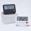 Ultra-Thin Multi-Functional Travel Alarm Clock with Light, Flip Design, Model 035