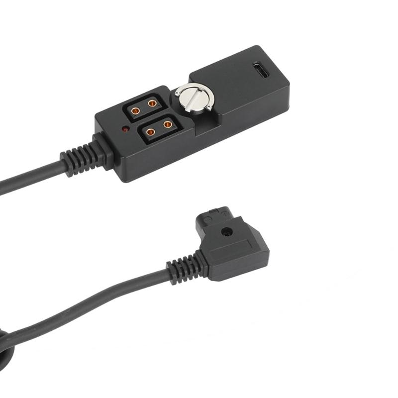 3 In 1 V Mount Battery Dtap To Type C Power Cable For Camera Monitor Phone Light With Multi Device Charging Protections