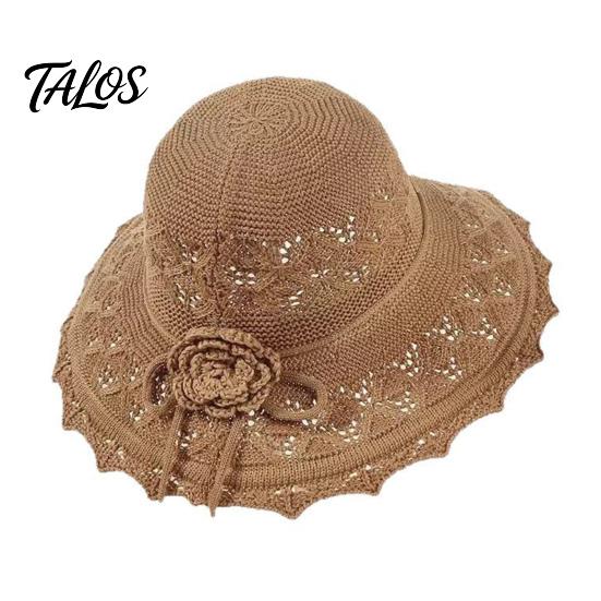 Women Acrylic Blend Straw Hat Women's Wide Brim Summer Beach Sun Simple Design Foldable Lady Braided Floppy for Outdoor Travel Vacation Trendy