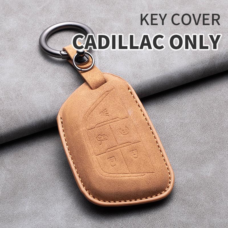 New Sheepskin Car Remote Key Cover Case Shell For Cadillac ATS-L XTS XT5 CTS CT6 ATS 28T SRX Escalade 2015 Styling Accessories