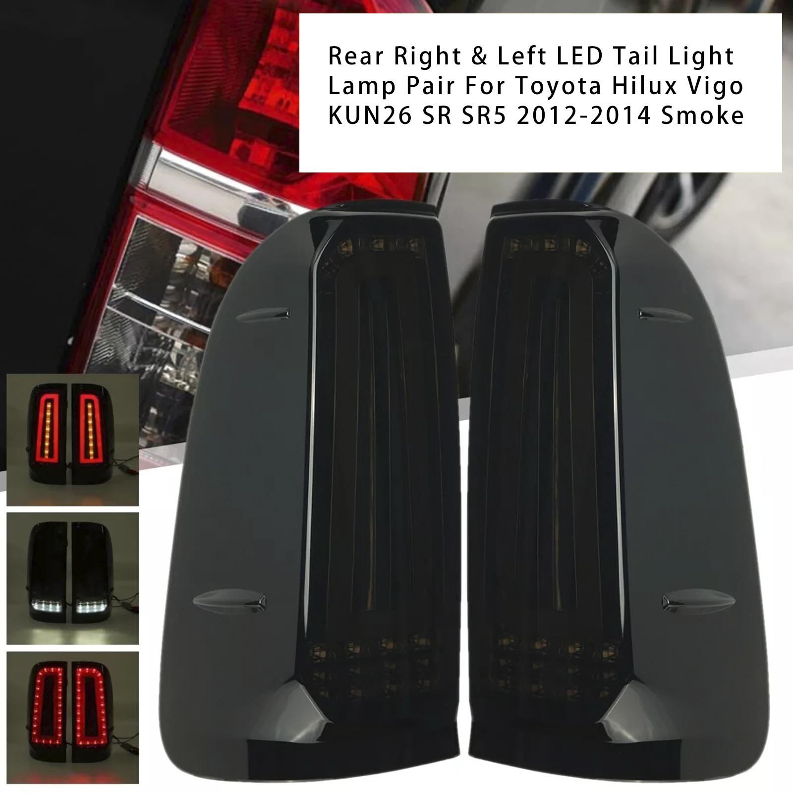 

Пара задних светодиодных фонарей для Toyota Hilux Vigo KUN26 SR SR5 2012-2014 Дымчатые