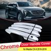 Para Mazda CX-9 CX9 CX 9 TC MK2 2016 2017 2018 Capa Cromada para Maçaneta de Porta Acabamento Externo Tampa de Pegador Adesivos de Carro Acessórios ABS