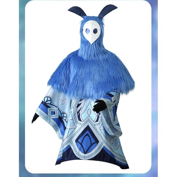 Genshin Impact Cosplay Water Fire Ice Thunder Attribute Abyss Mage Cosplay Costume Mask Headband Halloween Party Cape Outfits