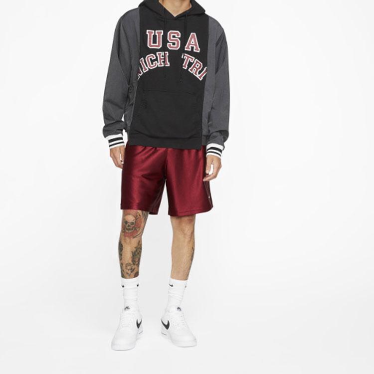 Nike Lab Silk Casual Basketball Shorts Men Bottoms Burgundy CD6390-677