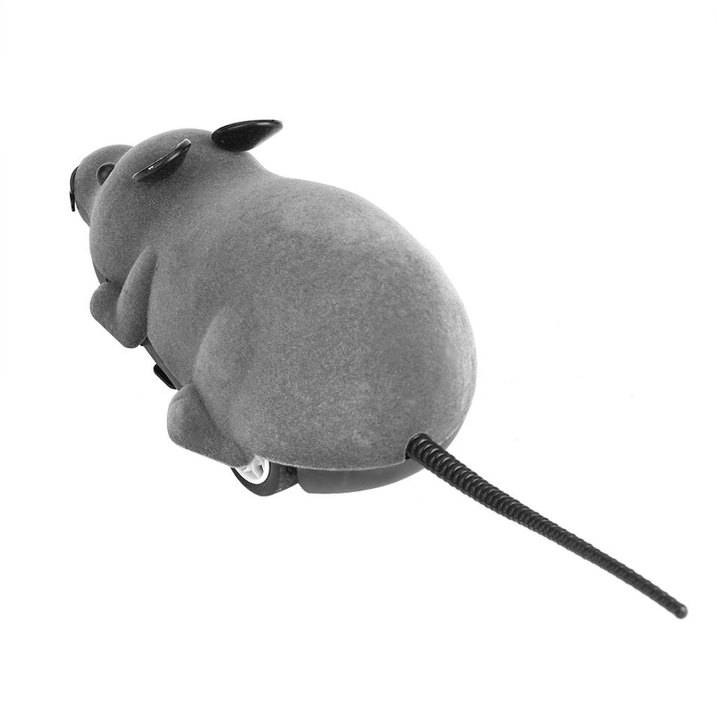 Wireless Mouse For Cat Dog Funny Rat Novelty Gift Pet Toy Remote Control Brown