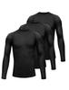 Men's Compression Long Sleeve Shirts Breathable Moisture Wicking Stretchy Athletic Base Layer