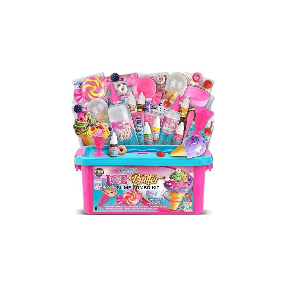 Gift Butter Slime Kit for Girls 10-12, FunKidz Ice Cream Soft Slime Ma