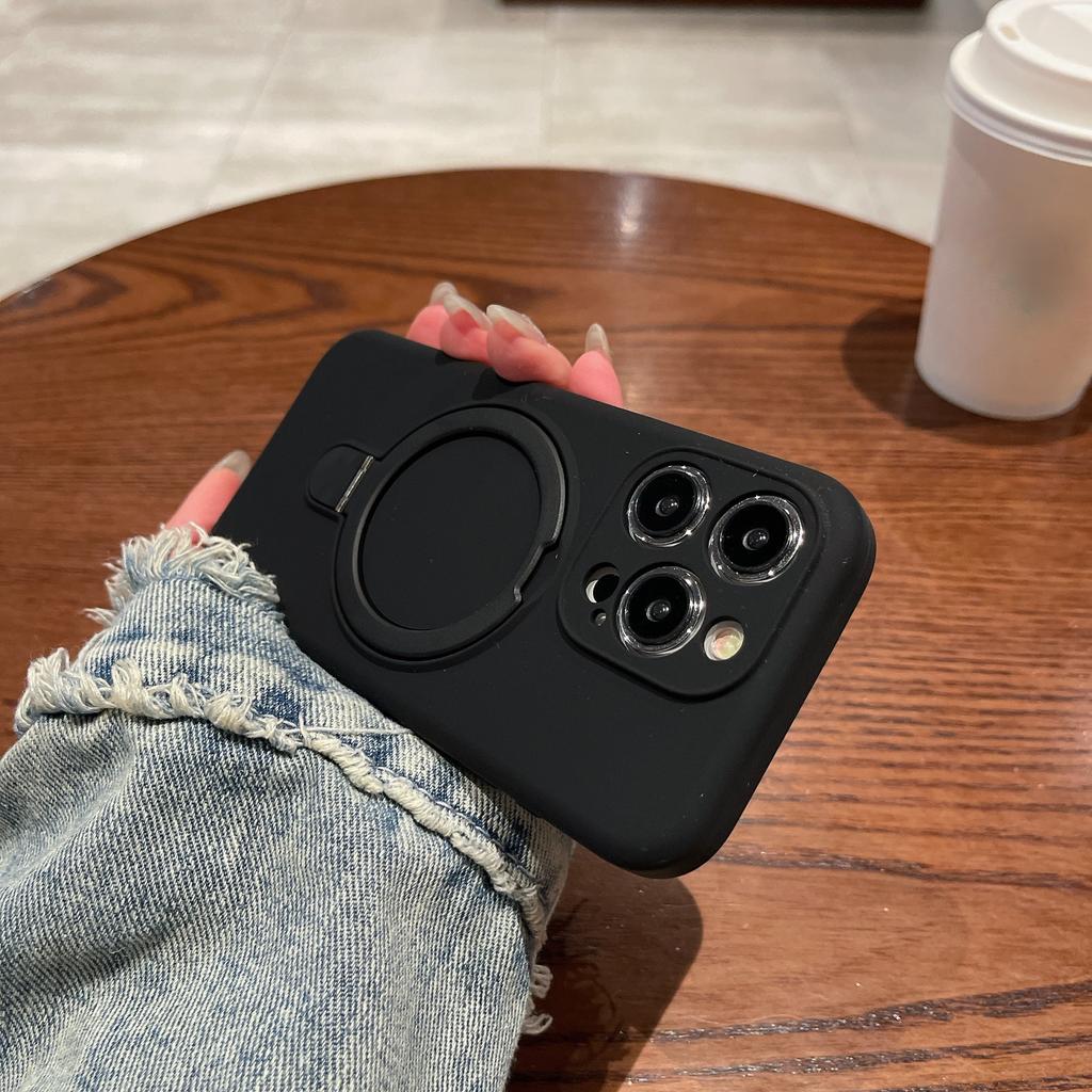 Pure Liquid Silicone Case for Apple iPhone 17 Pro Max - Soft Shockproof with Magnetic Holder Full Cover On iPhone 16/15/14/13/12/11/Pro/Plus/ProMax