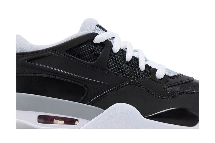 Kids' Sneakers Jordan 4 RM Black Metallic (GS) Black/Wolf Grey/White/Fire Red