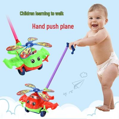 Kinder Hand-Schiebe Flugzeug Lauflernspielzeug