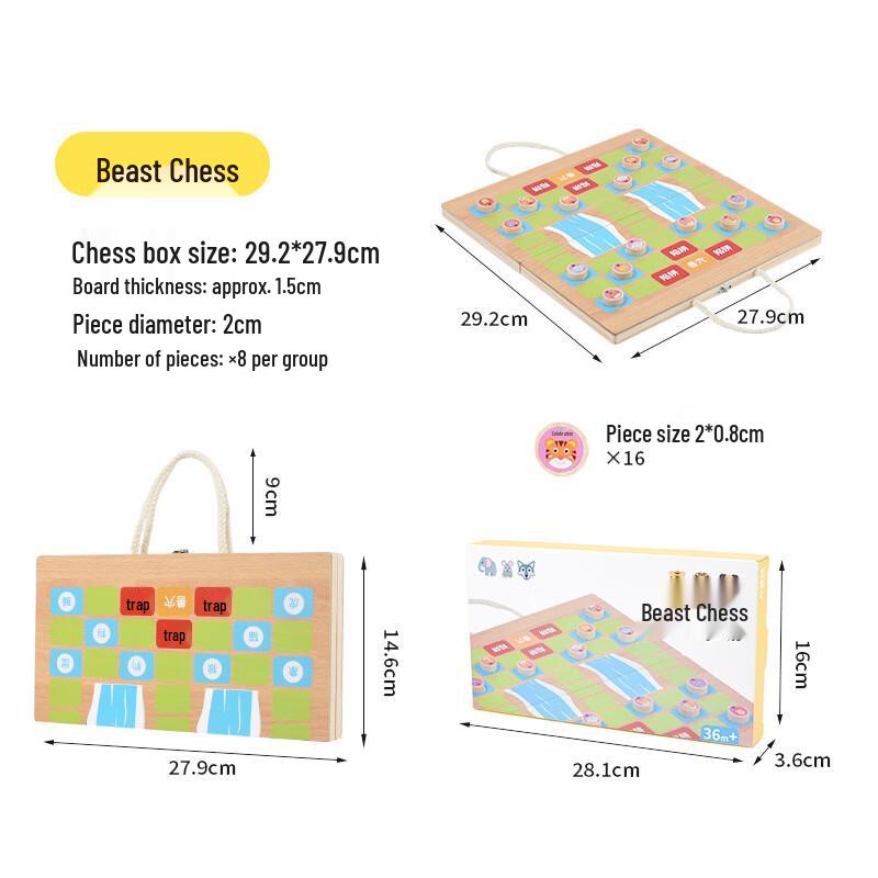 Folding Multi-Game Chess Set
