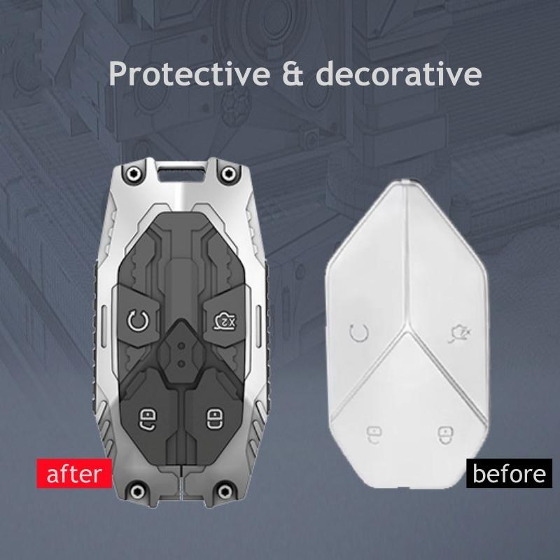 Key Case Cover for BYD Equation Leopard 5 Leopard 8 Leopard 3 DENZA B5 B8 Remote Holder Keychain Accessories