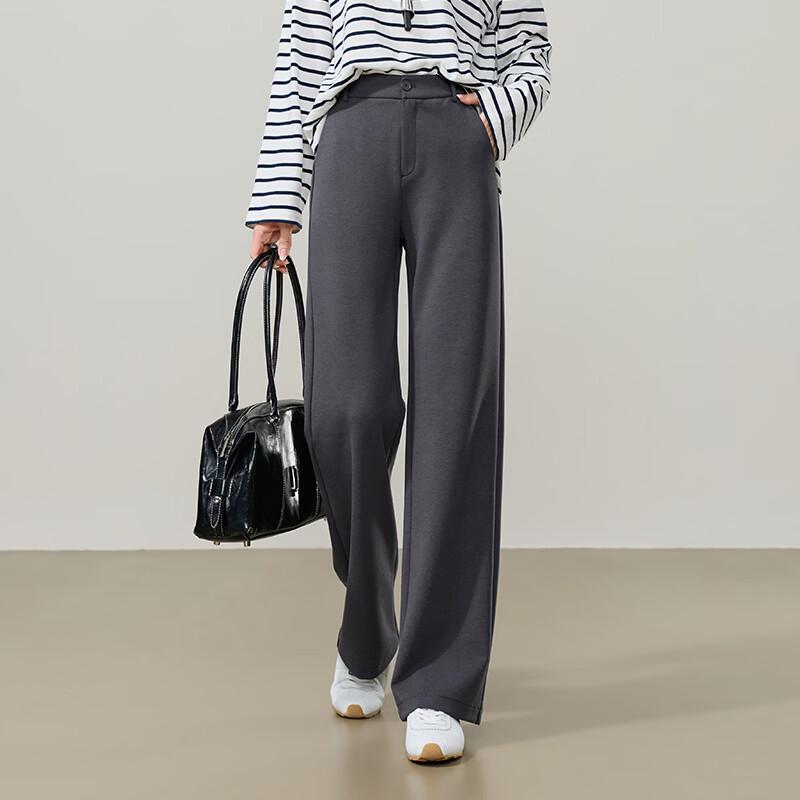 ESE-Y Women s Lyocell Cotton High-Waist Straight-Leg Pants 30