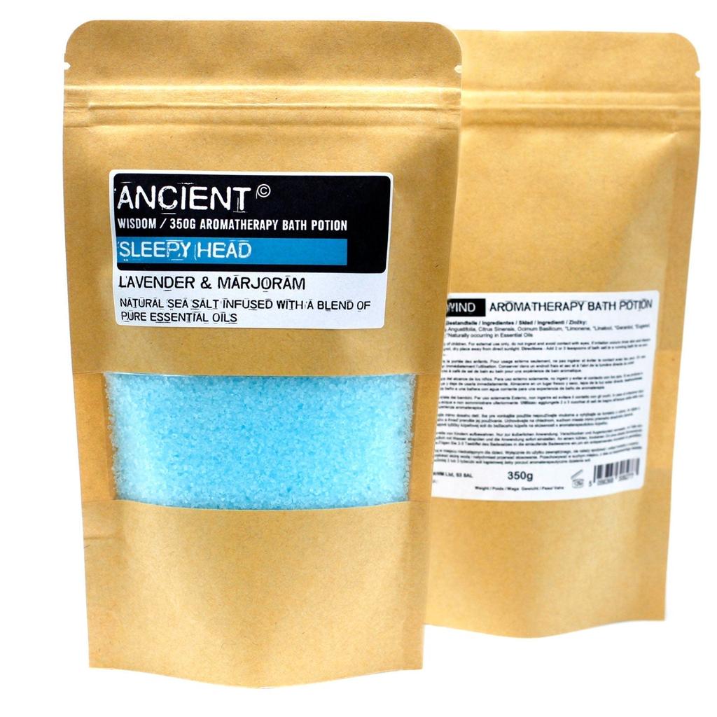 Aromatherapy Bath Salts Lavender Marjoram Sleepy Head 350g