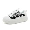 Fashion Platform Sneakers Womens 2025 Spring New Breathable Casual Shoes Korean Fashion Versatile Height Increasing Womens Board Shoes