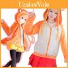 Entzückende Himouto! Umaru-chan Doma Hoodie Cosplay Kostüm Jacke und Rock Set Outfit