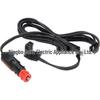 Dual-Outlet Cloverleaf Tail Car Fridge Cable with Red Pole Cigarette Lighter Plug