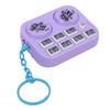   Keychain Colorful Lights DJ Disc Player Design Automatic Play and Self Press Mode Portable DJ Keyring
