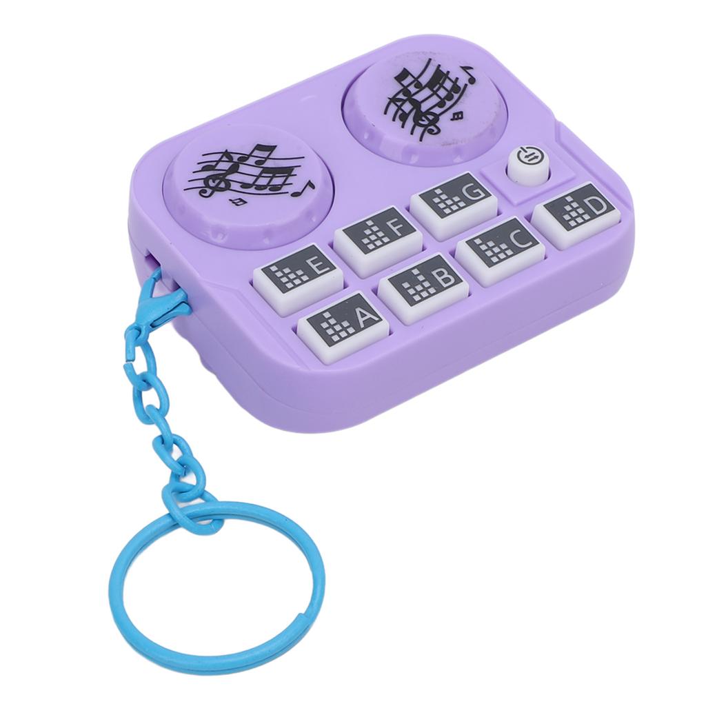 Keychain Colorful Lights DJ Disc Player Design Automatic Play and Self Press Mode Portable DJ Keyring