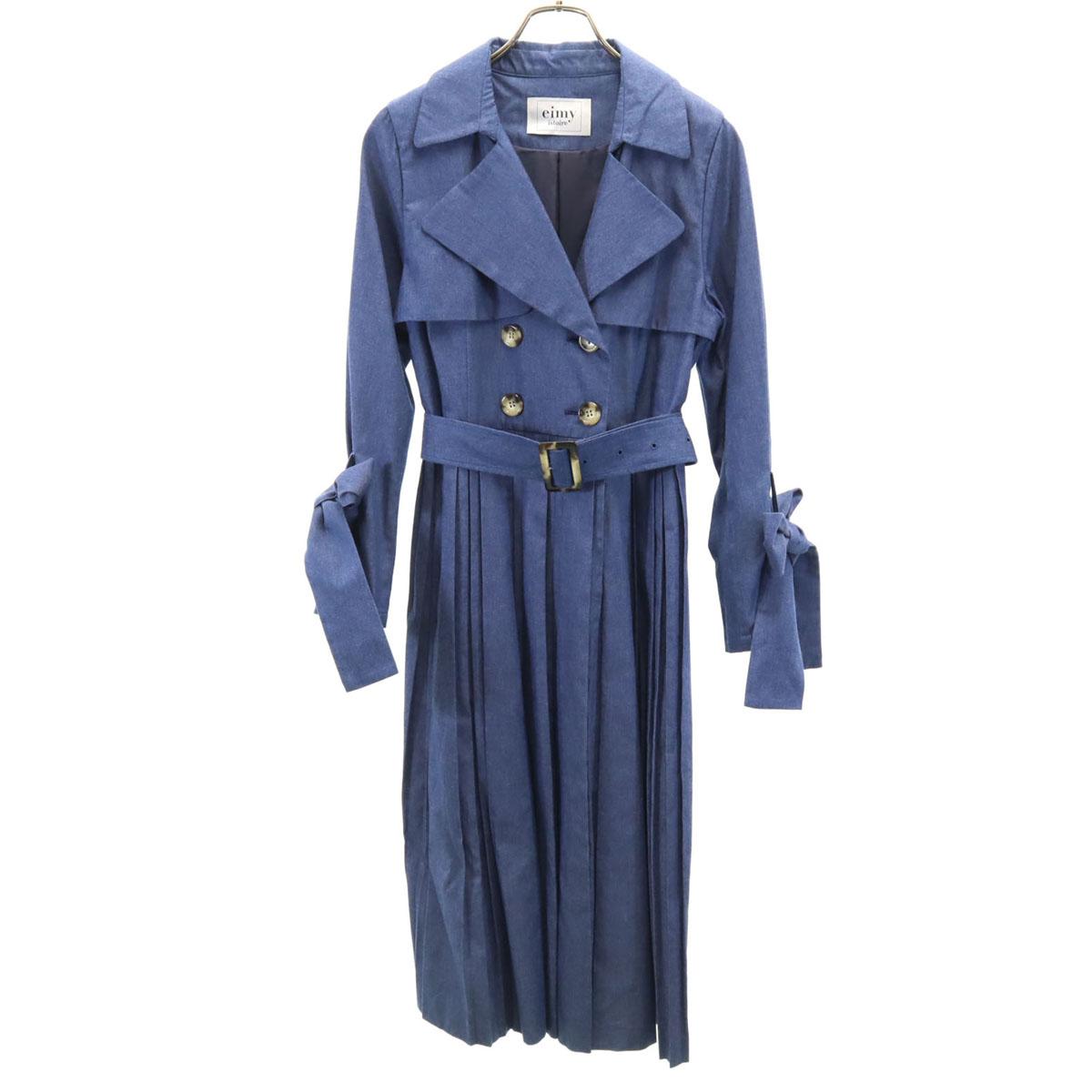 

eimy istoire Двубортное пальто с переключением складок F Синий Женское Б/У