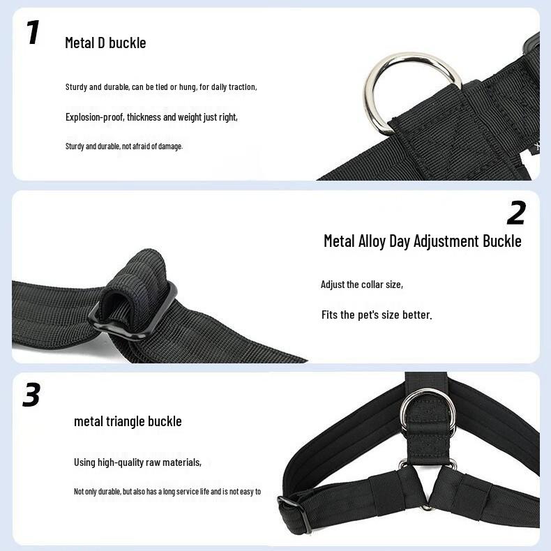 Cross-Border Tactical Vest for Medium & Large Dogs - Harness Style Pet Clothing for Outdoor Activities