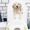 Cartoon Cat Toilet Sticker Bathroom and Bathroom Beautification Decoration Toilet Lid Waterproof 3D Self-Adhesive Sticker
