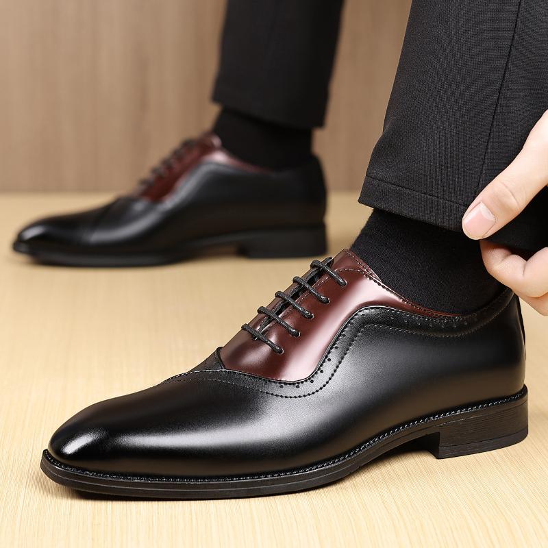 Men's Dress Shoes Business Oxfords Patent Leather Dress Shoes Classic Loafers Formal Derby Shoes For Men
