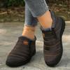 Women’s Large-Size Fleece-Lined Cotton Snow Boots, Warm Thickened Casual Shoes