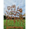 Vintage Metal Garden Stakes Rustic Lawn Ornaments for Flowerpots Outdoor Patio Decor Ground Markers Yard Art Plant Accessories