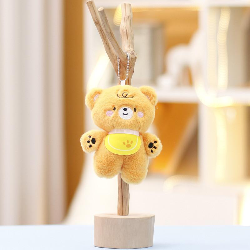 Bear Panda Brown Cat Elephant Rabbit Plush Keychain Toys Cartoon Doll Gifts