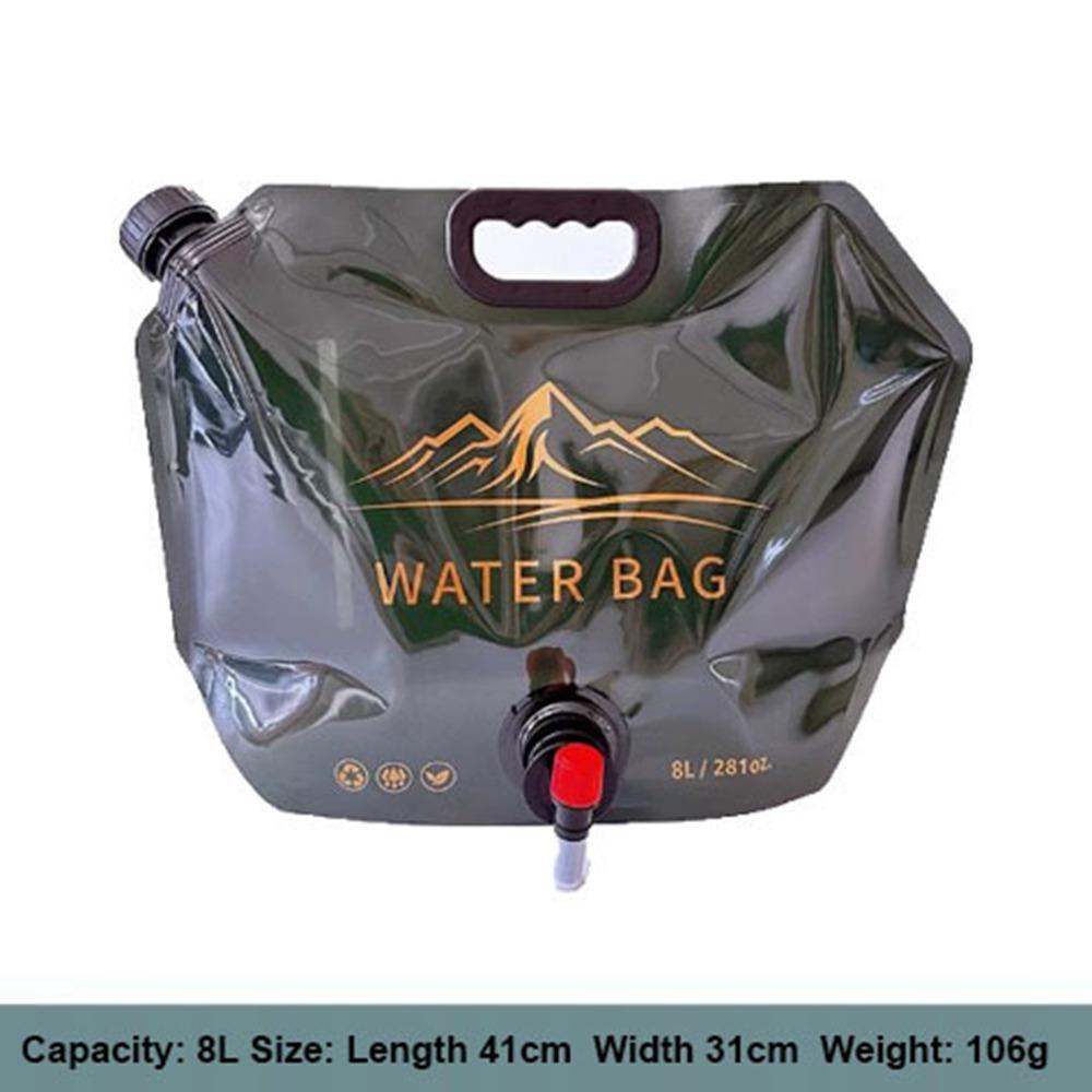 

8 л 9 л Мешок для хранения воды с краном Контейнер для воды большой емкости Аксессуары для походов на открытом воздухе 5