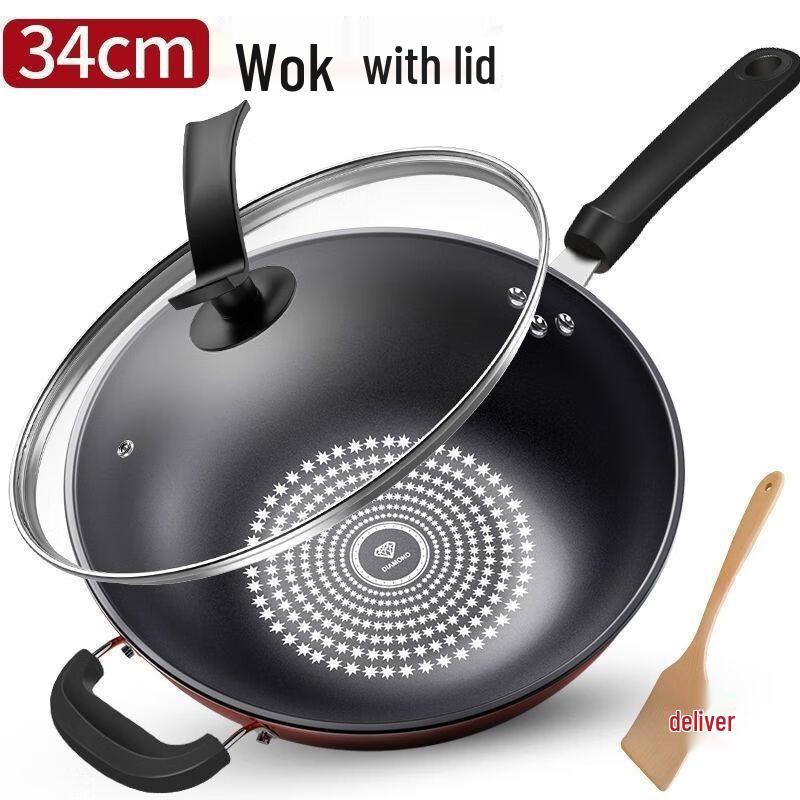 Wutuo Crystal Diamond Non-stick Wok