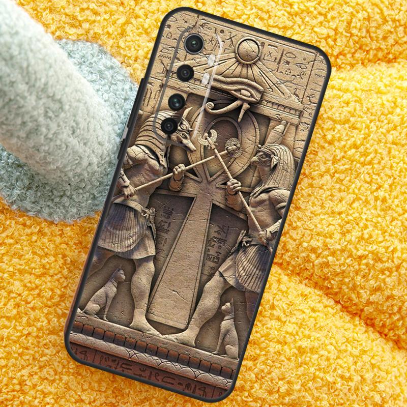 Egypt Pharaoh Mural Case For Xiaomi 17 Pro Max 13 14 15 Ultra 13T 14T 15T Cover For POCO X7 X5 X6 F5 F6 F7 F8 Pro