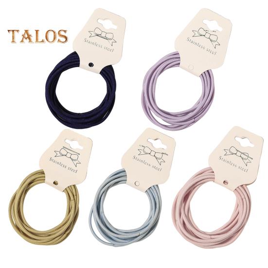 20Pcs Grosso Cabelo Laços Fino Material Alta Elástico Cabelo Cordas Antiderrapante Cabelo Tops Mulheres Meninas Faixa de Cabelo