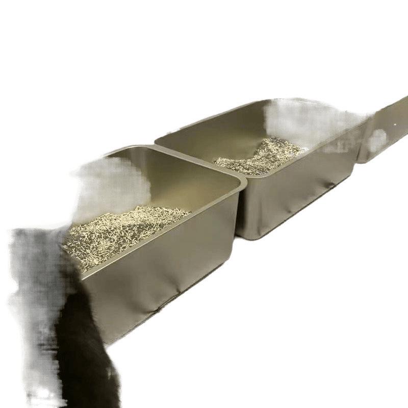 Extra Thick Stainless Steel Cat Litter Box - Anti-Splash, Easy Clean, Large Capacity